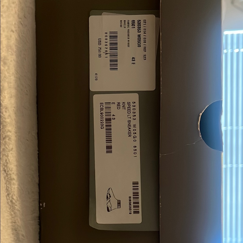 NWT Balenciaga Rouge Speed L Knit Trainer - Picture 5 of 8